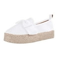 thumbnail image 1 of Fesfesfes Shoes Women Round Toe Solid Color Casual Asakuchi Knot Sponge Cake Fashion Shoes 43(9.5), 1 of 7