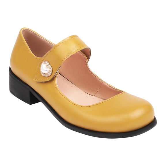 Fesfesfes Shoes for Women Dressy Round Toe Summer Leisure Round Head Low Heels Solid Color Shoes 42(9)