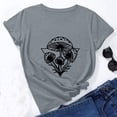 thumbnail image 1 of Fesfesfes Short Sleeve Tops for Women Loose Pullover Tops Print Round Neck Tshirt Tops Ladies Comfy Tops/Shirt Under $10, 1 of 7
