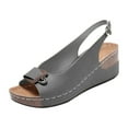 thumbnail image 1 of Fesfesfes Shower Shoes Peep-toe Pump Summer Fashion Women Wear Open Toe Peep-Toe Slope Heel Breathable Single Shoe 9(41), 1 of 4