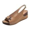 thumbnail image 1 of Fesfesfes Shower Shoes Peep-toe Pump Summer Fashion Women Wear Open Toe Peep-Toe Slope Heel Breathable Single Shoe 9.5-10(42), 1 of 5