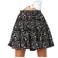 thumbnail image 1 of Fesfesfes Skirts for Women Mini Printed Skirt Strap Elastic Ladies Short Skirts, 1 of 9