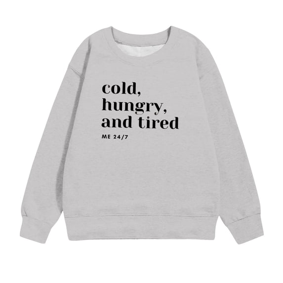 Fesfesfes Casual Shirts Girls Crewneck Oversized Sweatshirt Children Fashion Long Sleeve Pullover Tops 1-12 Years