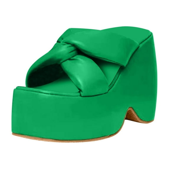 Fesfesfes Slide Sandals For Women Summer Ladies Slippers Thick Soled Sandals Casual Women Shoes Slippers Outdoor 5.5(36)