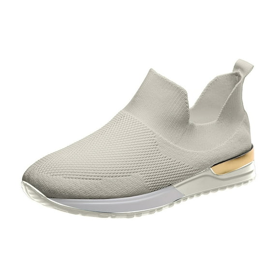 Fesfesfes Sneakers Womens Summer Sandals Stretch Cloth Comfortable And Breathable Lightweight Soft Casual Sports Shoes US:9(42)