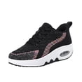 thumbnail image 1 of Fesfesfes Sneakers for Women Women's Height Increasing Shoes Wedge Heel Thick-soled Rocking Platform Sneakers Fashion Casual Single Shoes US:8.5(41), 1 of 8