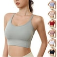 thumbnail image 1 of Fesfesfes Sports Bras for Women Comfort Bras With String Breathable Shockproof Sports Bras Running Fitness Underwear, 1 of 9