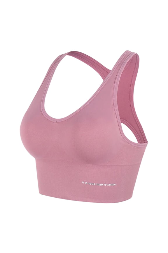Sports Bras for Women Seamless Bra Beautiful Back Yoga Sports Tank Bra Ladies One-Piece Racerback Bra Underwear Vest Built in Bras