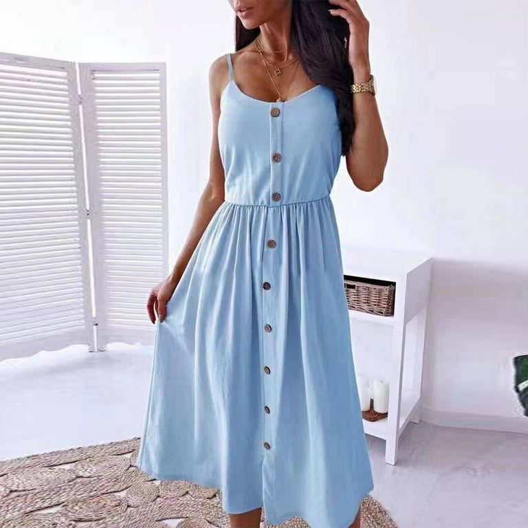 Low round neck dress hot sale