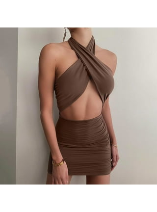 Cross Halter Dress