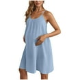 thumbnail image 1 of Fesfesfes Summer Maternity Dress Short Sleeve Round Neck Breastfeeding Friendly Comfortable Pregnancy Skirt Dress for Women Casual Outfit, 1 of 6
