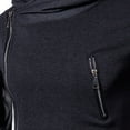 thumbnail image 1 of Fesfesfes Sweater Jacket for Men Casual Diagonal Zipper Hoodie Jacket Leather Slim Hooded Jacket Outerwear Coat On Sale, 1 of 5