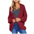 thumbnail image 1 of Fesfesfes Sweater Jacket for Women Top Cardigan Outwear Coat Long Sleeve Coat Clearance, 1 of 6