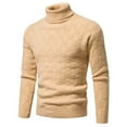thumbnail image 1 of Fesfesfes Sweater for Men Fall And Winter Sweater Pullover Bottom Knit Color Blocking Men Sweater, 1 of 8