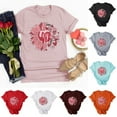 thumbnail image 1 of Fesfesfes T Shirt Pack Women's Fashion Crewneck Printed Short Sleeve T-shirt Casual Loose Shirt Tops Shirts Women 3XL(US:14), 1 of 5
