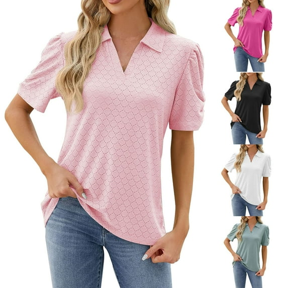 Fesfesfes T Shirt for Womens Fashion Print Tops Short Sleeve Out Blouse Funny Round Neck T-Shirt Tops Womens Short Sleeve Shirts M(US:6)