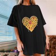 thumbnail image 1 of Fesfesfes T Shirts for Women Loose Fit Women's Short Sleeve Summer Beach Printed Casual Top Pullover T-shirt Womens Basics Top S(US:4), 1 of 7
