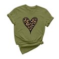 thumbnail image 1 of Fesfesfes T Shirts for Women's Casual Round Neck Short-sleeved Christmas Tree Printed T-shirt Top Spring Tops S(US:4), 1 of 5