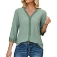 thumbnail image 1 of Fesfesfes T Womens Fashion Print Tops Short Sleeve Out Blouse Funny Round Neck T-Shirt Tops Women Workout Clothes 2XL(US:12), 1 of 6