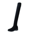 thumbnail image 1 of Fesfesfes Tall Black Boots For Women Casual Boots Shoes High-Heel Comfortable Outdoor Non-Slip Outdoor Boots US:8.5(41), 1 of 4