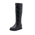 thumbnail image 1 of Fesfesfes Tall Boots For Women Warm Thick-soled Inner Heightening Flat-heel Thick Velvet High-top Snow 41(US:8.5), 1 of 5