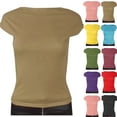 thumbnail image 1 of Fesfesfes Tee Women's Fashion Comfort Color Round Neck Sexy Backless Versatile Tops Short Sleeve Tops 4(S), 1 of 6