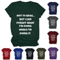 thumbnail image 1 of Fesfesfes Tights for Women Control Top Womens Work Tops Short Sleeve Out Blouse Funny Letter Print Shirt T-Shirt Tops Tshirts Shirts for Women Graphic 8(L), 1 of 7