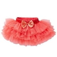 thumbnail image 1 of Fesfesfes Toddler Baby Girls Cute Rainbow Net Yarn Bow Princess Pettiskirt Multi-color Skirt, 1 of 6