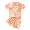 thumbnail image 1 of Fesfesfes Toddler Baby Kids Girls Boys Tie-dye Set T-shirt Tops Pants Casual Outfits, 1 of 9