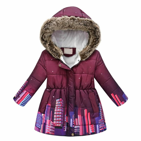 Fesfesfes Toddler Clothing Baby Boys Winter Fleece Hooded Jacket Warm Flannel Jacket Casual Zip Jacket Outerwear Saving Clearance