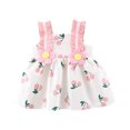 thumbnail image 1 of Fesfesfes Toddler Dress Baby Girls Little Dress Summer Sweet Dress Flower Suspended Dress Lace Princess Dress Clearance Under 10$, 1 of 9