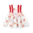 thumbnail image 1 of Fesfesfes Toddler Dress Baby Girls Little Dress Summer Sweet Dress Flower Suspended Dress Lace Princess Dress On Sale, 1 of 3