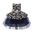 thumbnail image 1 of Fesfesfes Toddler Girls Chiffon Dress Net Yarn Embroidery Bowknot Birthday Party Dress Gown Kids Cute Dresses Spring Saving, 1 of 4