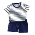 thumbnail image 1 of Fesfesfes Toddler Kids Summer Suit Baby Boys Girls Fashion Cute Short Sleeve Tshirt Tops and Shorts Suit Cartoon Print Casual Suit, 1 of 3
