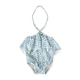 thumbnail image 1 of Fesfesfes Toddler Kids Swimdress Baby Girls Ruffled Halter Neck Swimsuit Cute Off-shoulder Swimsuit Open Back One-piece Beach Bathing Suit Swimwear, 1 of 9
