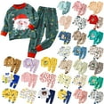 thumbnail image 1 of Fesfesfes Toddler Outfit Kids Tops and Pants Sets Boys N Girls Printed Print Long Sleeved Home Wear Clothes Suit 3-4 Years, 1 of 4