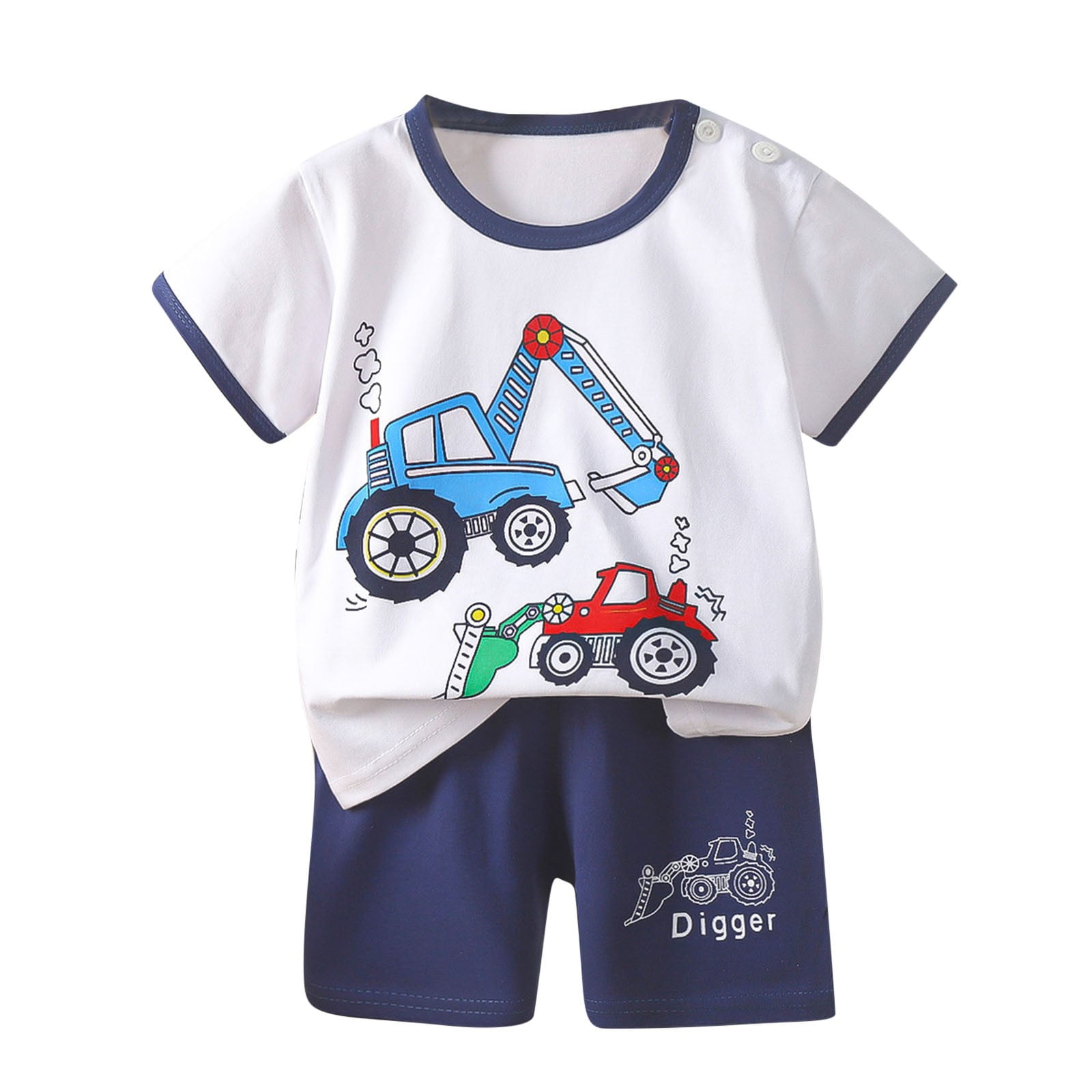 Children's Short Sleeve Tee and Floral Shorts Set main image 1
