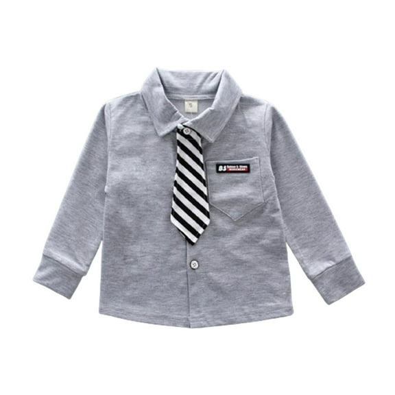 Fesfesfes Toddler Outfits 1-4 Years Boys' Spring Two-Piece Suit Boy's Handsome Shirt Dress Children's Suit Boy's Suit 4-5 Years