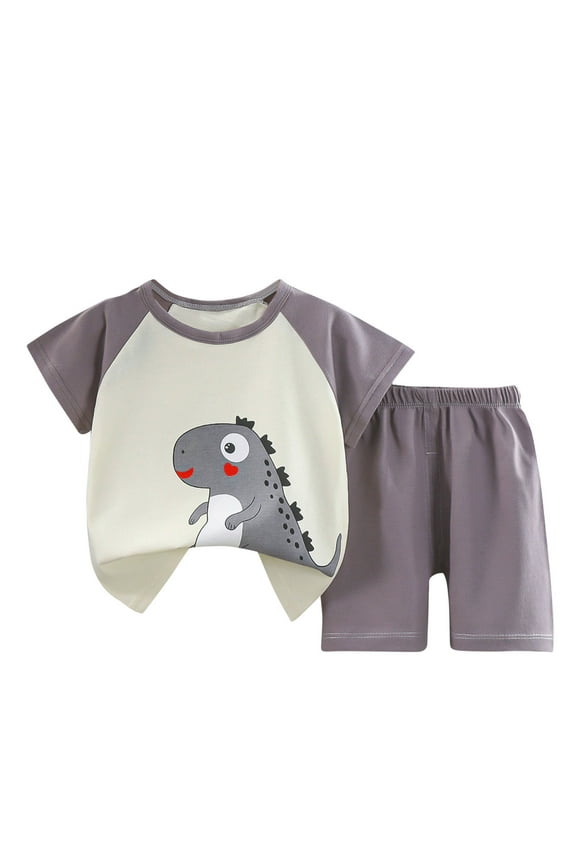 Toddler Outfits Summer Girls And Boys T-shirt Baby Suits Clothes Short Sleeve Shirts Shorts Set