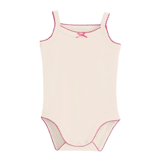 Fesfesfes Toddler Solid Color Sleeveless Summer Romper Baby Lace Bow Cami Overalls Soft Breathable Snap Closure Jumpsuit Versatile Daily Casual Outdoor Wear