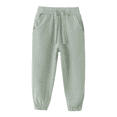 thumbnail image 1 of Fesfesfes Toddler Sweatpants Elastic Waist Drawstring Pants for Girls And Boys Solid Color Casual Pants Spring Fall Kids School Pants, 1 of 6