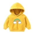 thumbnail image 1 of Fesfesfes Toddler Sweatshirt Long Sleeve Hooded Tops Rainbow Print Hoodie Shirts Children Sweatshirt Casual Hoodie Pullover Shirts, 1 of 5