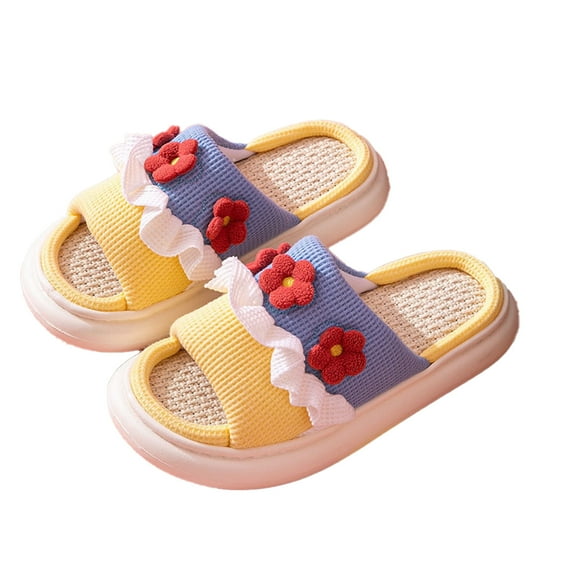 Fesfesfes Trendy Shoes for Women Slippers For Women A Pair Of Lazy Slippers Curly Cozy Flat Slide Slippers Comfy Soft Non-Slip House Shoes Indoor And Outdoor Warm Gift 5.5(36)