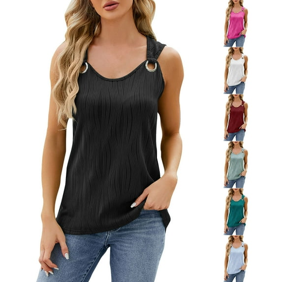 Fesfesfes Tshirt for Women's Summer Solid Lace V-neck Bubble Short Sleeve Solid T-shirt Top Womens Basics Top L(US:8)