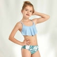thumbnail image 1 of Fesfesfes Two-Piece Sets Floral Print Beach, Swimsuit Sets (Girl’s), 1 of 8
