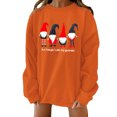 thumbnail image 1 of Fesfesfes Ugly Xmas Sweater Women Casual O-neck Christmas Printing Long-sleeved Sweatshirt Under $10, 1 of 4