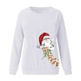 thumbnail image 1 of Fesfesfes Ugly Xmas Sweater Womens Casual Long Sleeve Tops Christmas Print Pullover Sweatshirt Blouse Top On Sale, 1 of 5