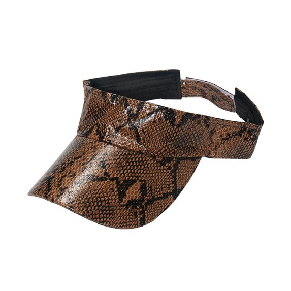 Fesfesfes Unisex Sun Visor Travel Sun Hat Snake Pattern Print Packable Sport Visor Outdoor Visor Hiking Beach Hats