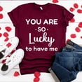 thumbnail image 1 of Fesfesfes Valentine's Day Tshirt Women Short Sleeve Tops Printed O-Neck Tops Loose Pullover Tee T-Shirt, 1 of 4
