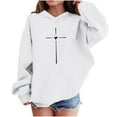 thumbnail image 1 of Fesfesfes Valentines Day Heart Print Hooded Pullover Long Sleeve Sweatshirt for Kids Boys Girls Casual Zip Up Hoodie with Pockets Cozy Fleece Tops for Children(White#1,5 Years), 1 of 8